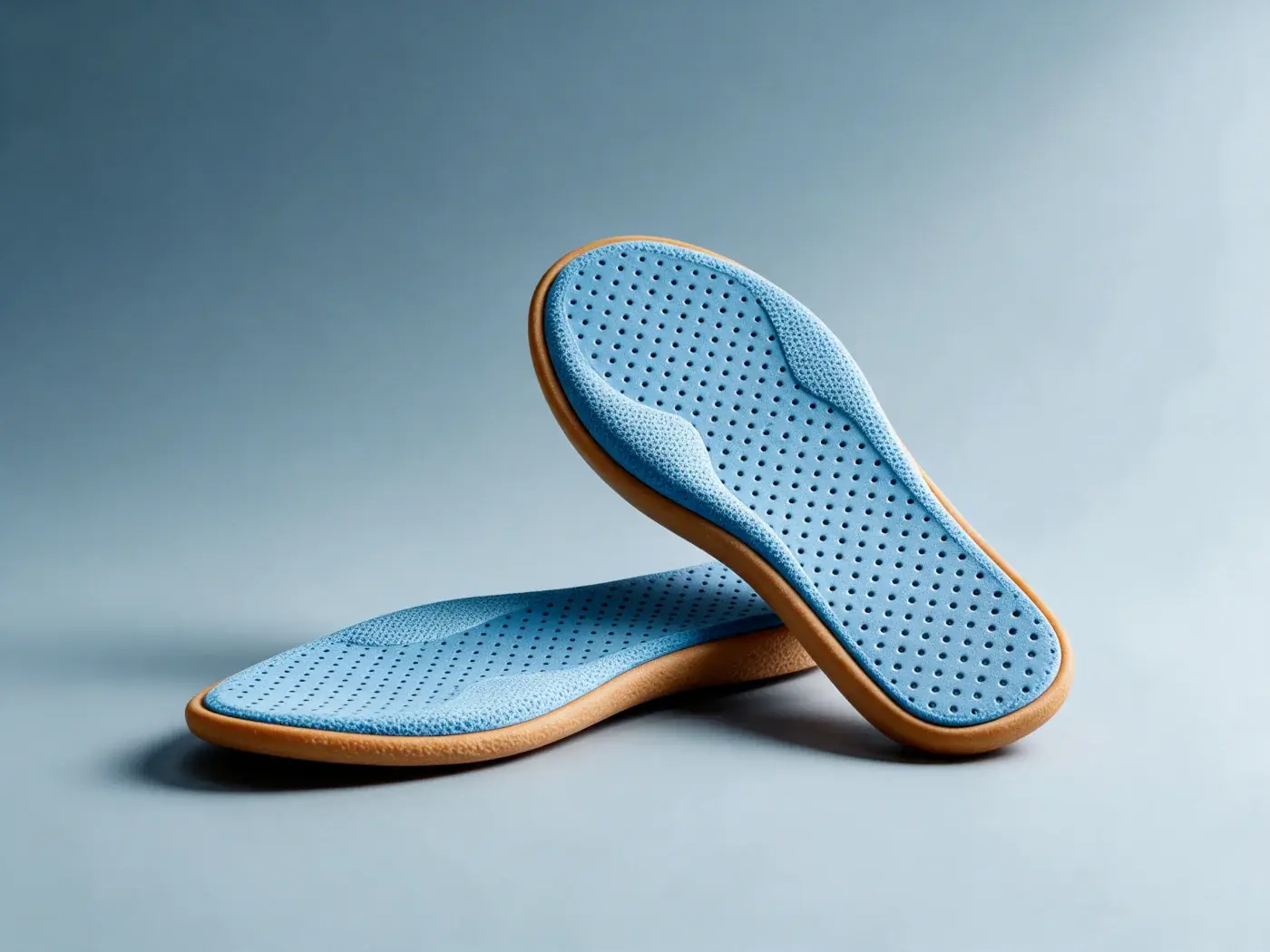 Plantillas azules perforadas
